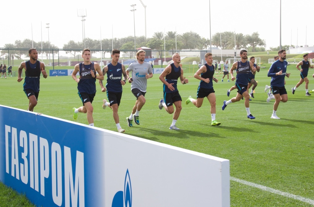 «Газпром»-тренировочные сборы в Катаре: 23 января, утренняя тренировка