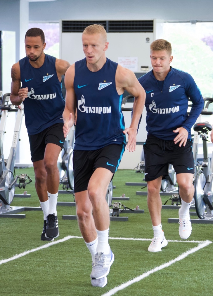 «Газпром»-тренировочные сборы в Катаре: 24 января, утренняя тренировка