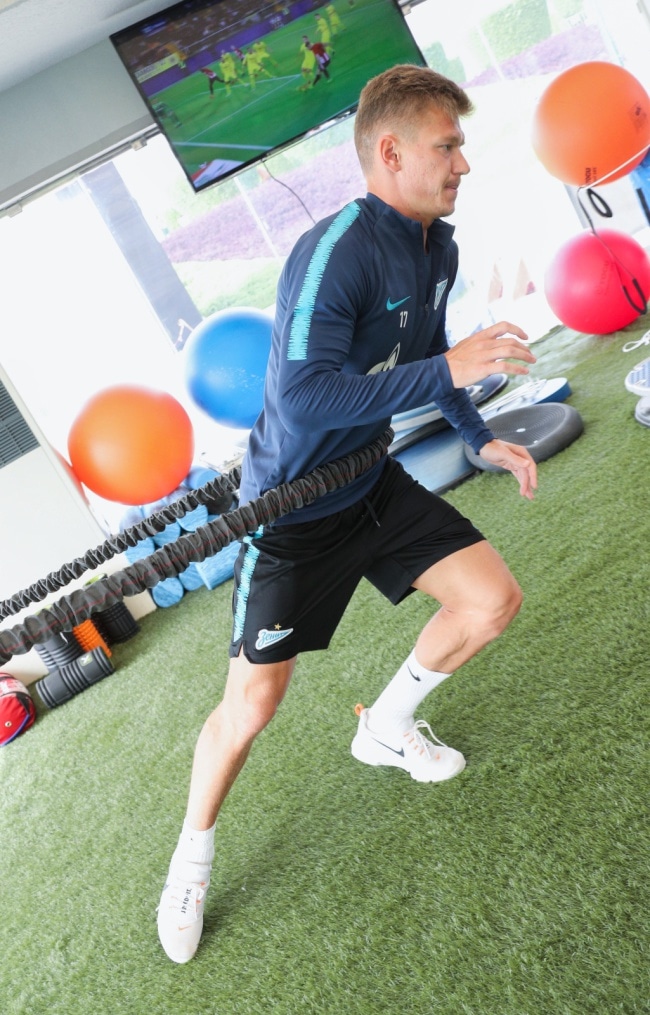 «Газпром»-тренировочные сборы в Катаре: 24 января, утренняя тренировка