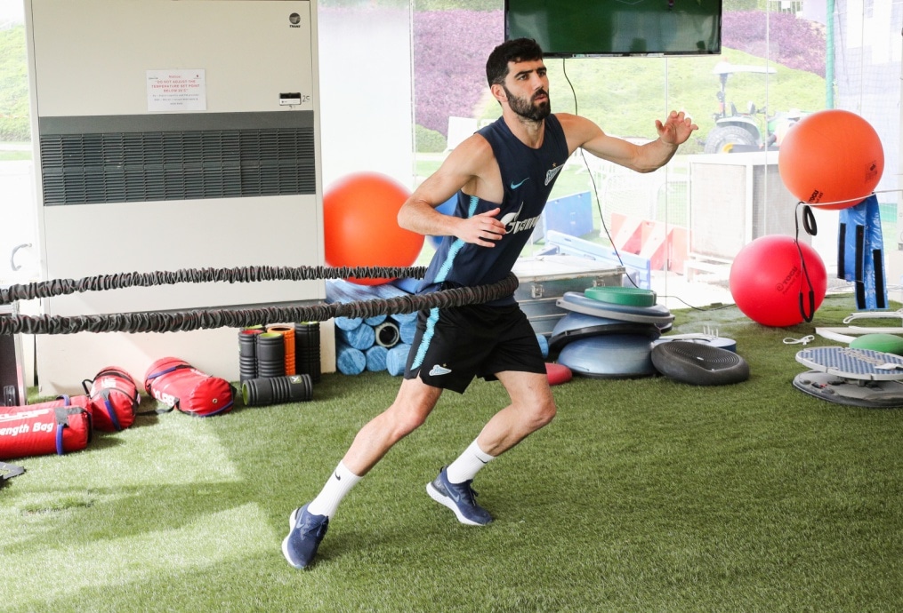 «Газпром»-тренировочные сборы в Катаре: 24 января, утренняя тренировка