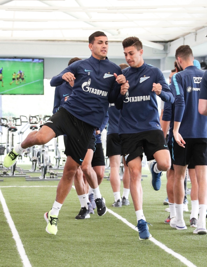 «Газпром»-тренировочные сборы в Катаре: 24 января, утренняя тренировка