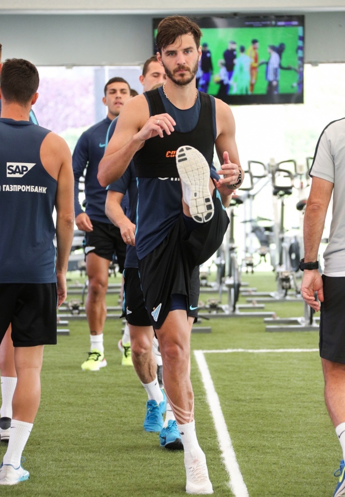 «Газпром»-тренировочные сборы в Катаре: 24 января, утренняя тренировка