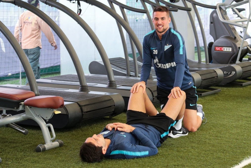 «Газпром»-тренировочные сборы в Катаре: 24 января, утренняя тренировка