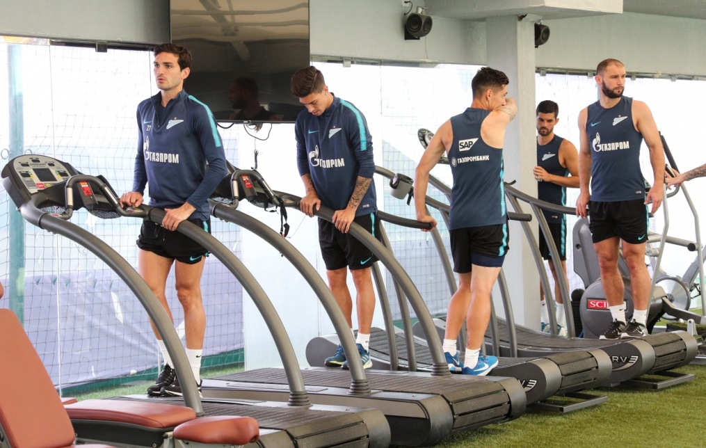 «Газпром»-тренировочные сборы в Катаре: 24 января, утренняя тренировка