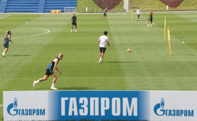 «Газпром»-тренировочные сборы в Катаре: 24 января, утренняя тренировка