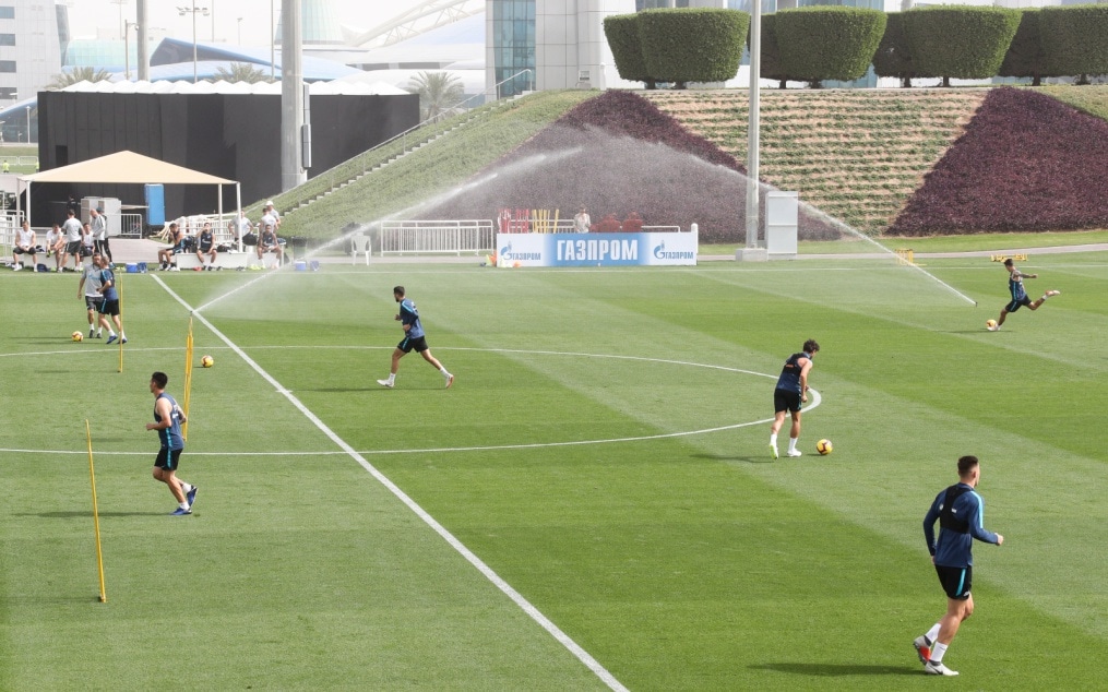 «Газпром»-тренировочные сборы в Катаре: 24 января, утренняя тренировка