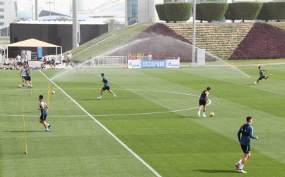 «Газпром»-тренировочные сборы в Катаре: 24 января, утренняя тренировка