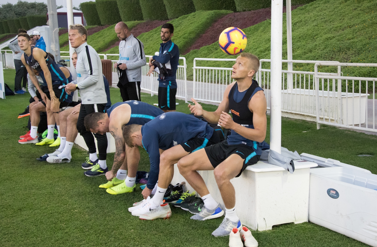 «Газпром»-тренировочные сборы в Катаре: 26 января, вечерняя тренировка