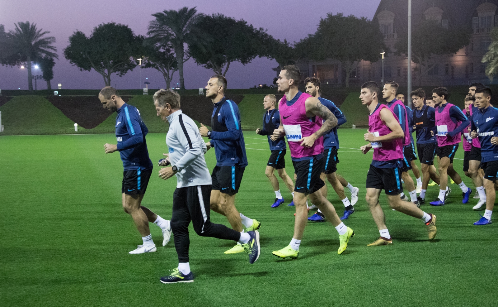 «Газпром»-тренировочные сборы в Катаре: 26 января, вечерняя тренировка