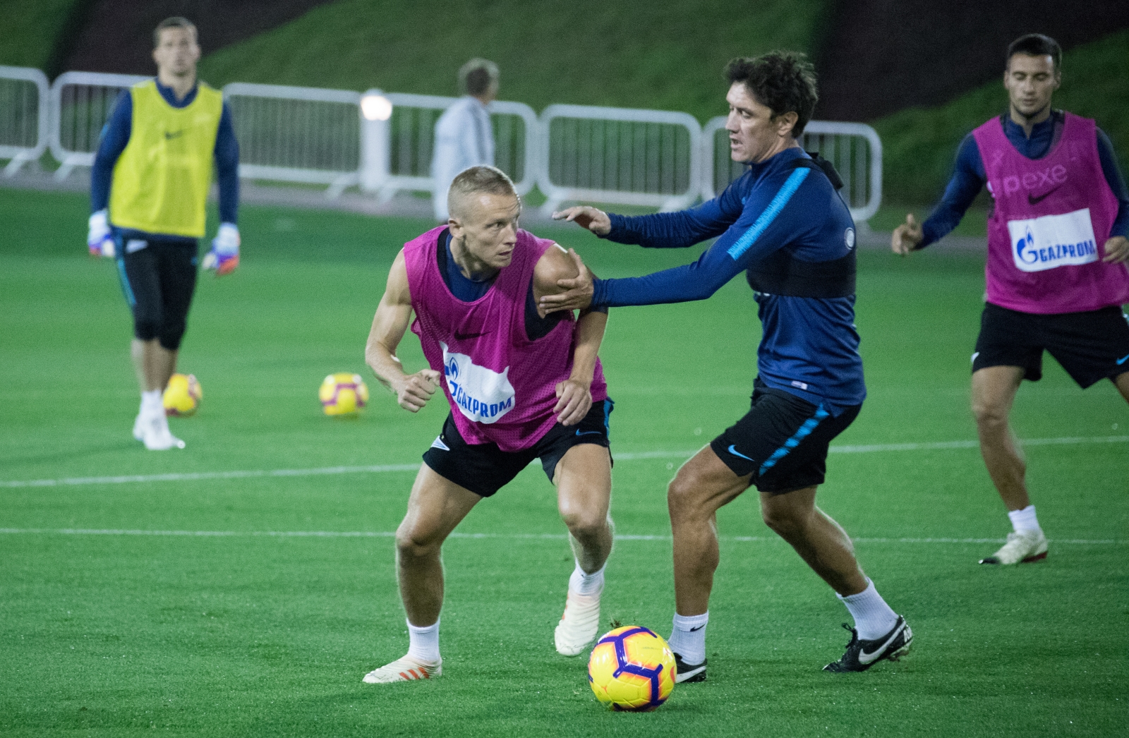 «Газпром»-тренировочные сборы в Катаре: 26 января, вечерняя тренировка