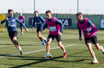 «Газпром»-тренировочные сборы в Испании: 4 февраля, утренняя тренировка