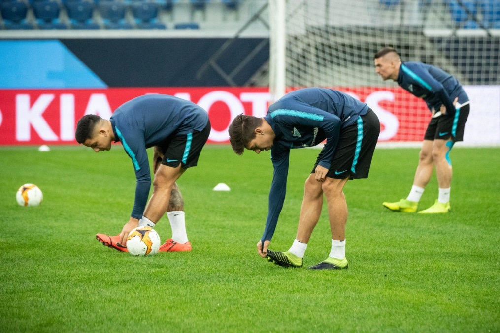 Открытая тренировка «Зенита» перед матчем с «Вильярреалом»