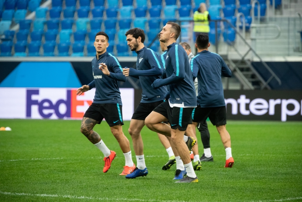 Открытая тренировка «Зенита» перед матчем с «Вильярреалом»