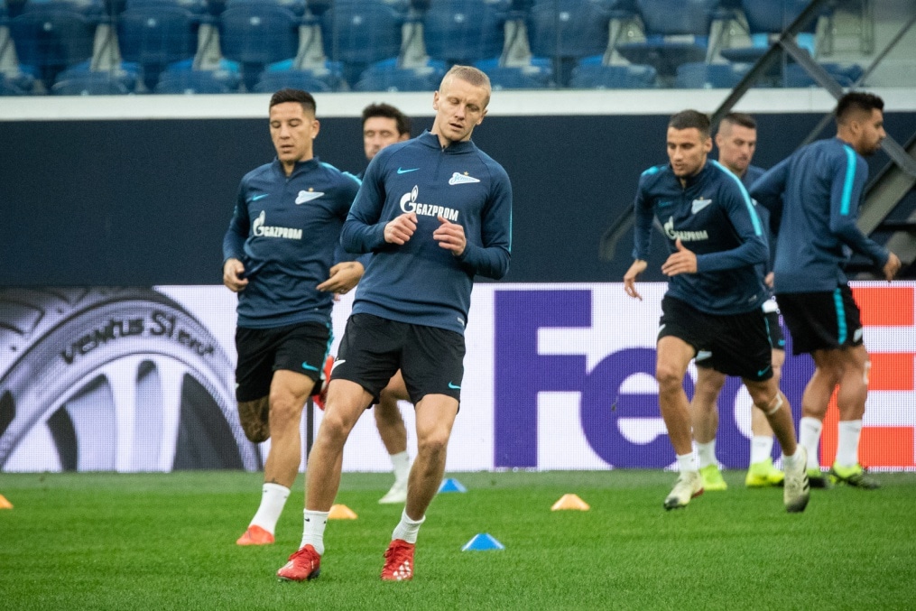 Открытая тренировка «Зенита» перед матчем с «Вильярреалом»