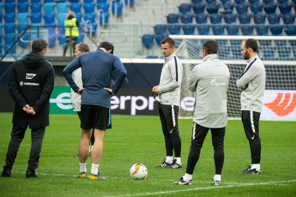 Открытая тренировка «Зенита» перед матчем с «Вильярреалом»