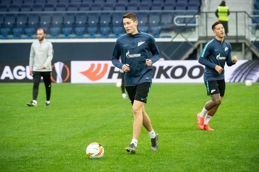Открытая тренировка «Зенита» перед матчем с «Вильярреалом»