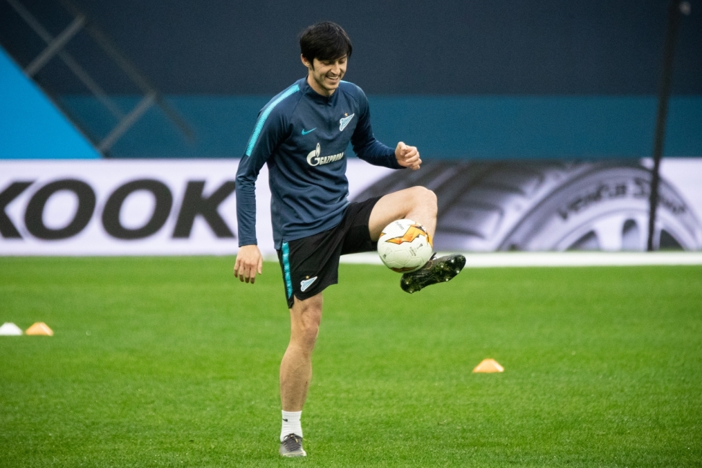 Открытая тренировка «Зенита» перед матчем с «Вильярреалом»