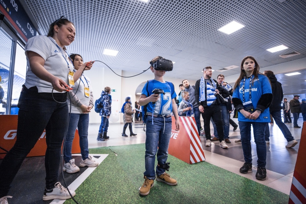 Сектор Чемпионов G-Drive и VR-зона ПАО «Газпром Нефть» на матче «Зенит» — «Анжи»