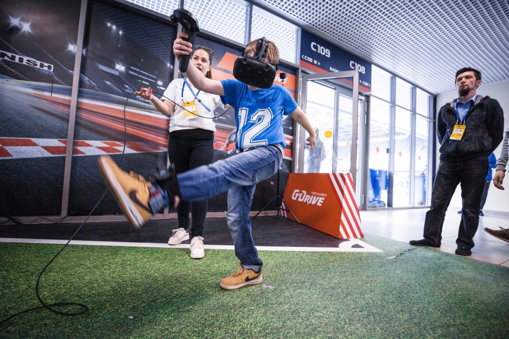 Сектор Чемпионов G-Drive и VR-зона ПАО «Газпром Нефть» на матче «Зенит» — «Анжи»