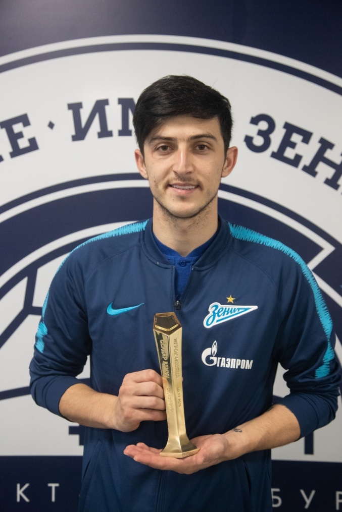 Сердар Азмун, нападающий «Зенита» — «Лучший игрок месяца РПЛ»