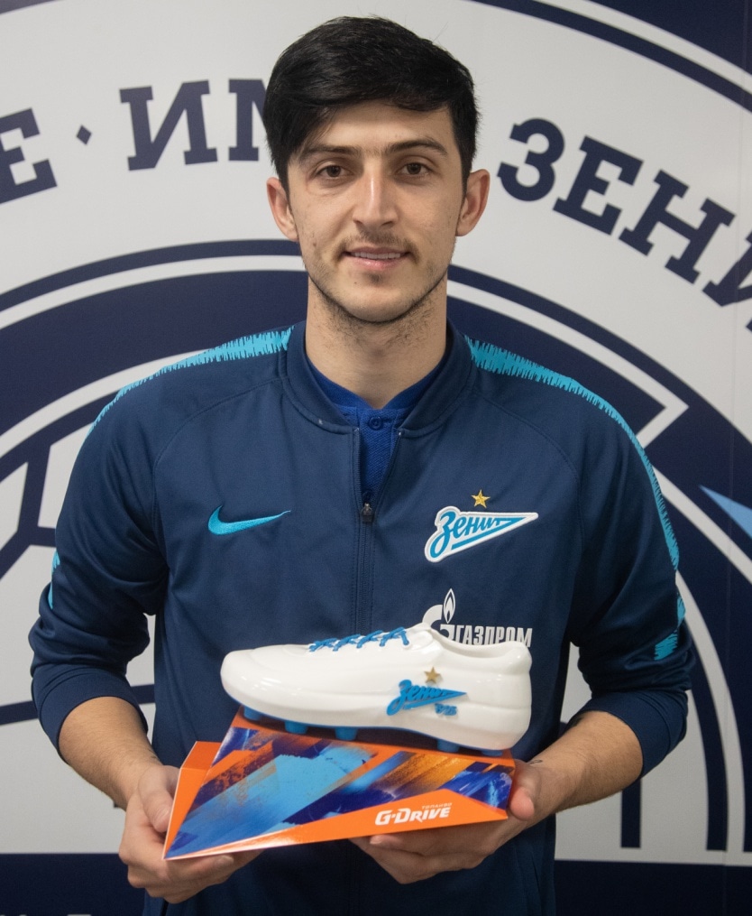 Сердар Азмун, нападающий «Зенита» — «G-Drive-Лучший игрок марта»