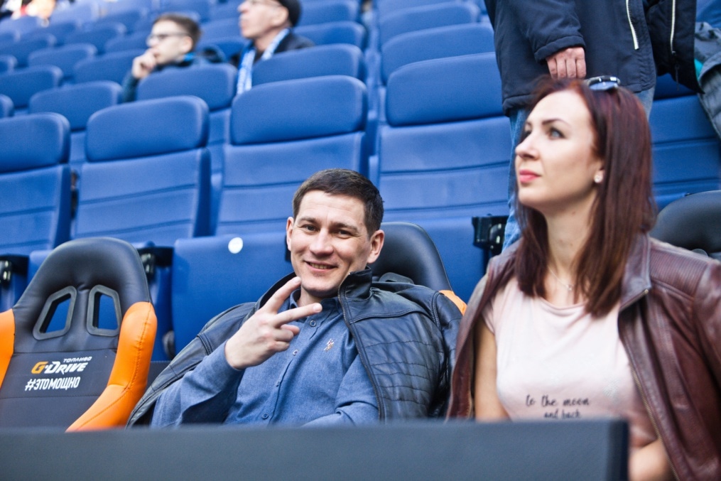 Сектор Чемпионов G-Drive и VR-зона ПАО «Газпром Нефть» на матче «Зенит» — «Крылья Советов»