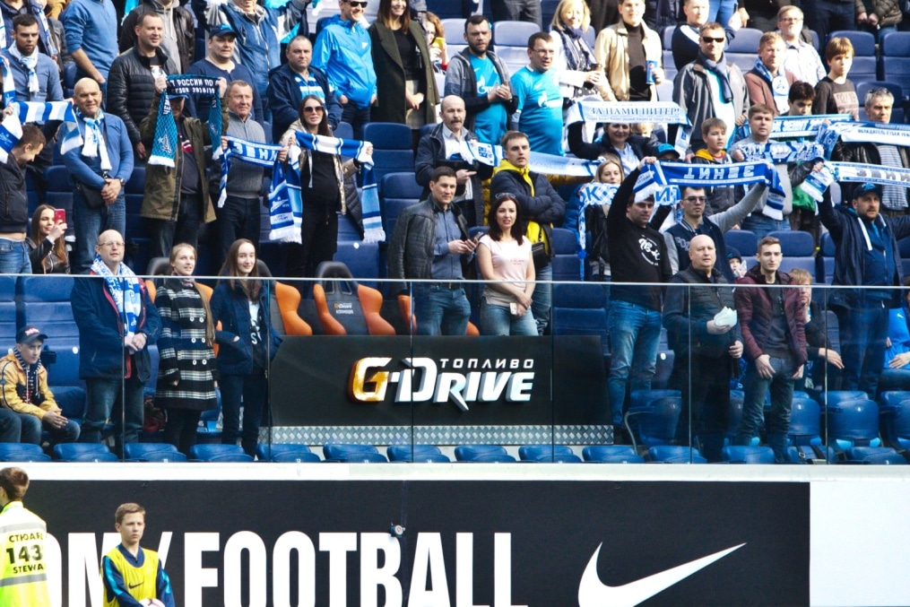 Сектор Чемпионов G-Drive и VR-зона ПАО «Газпром Нефть» на матче «Зенит» — «Крылья Советов»