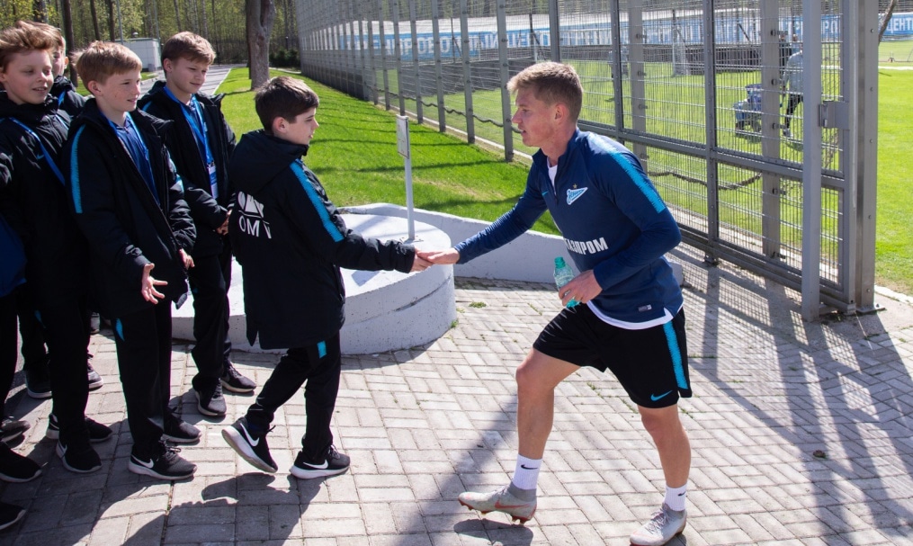 Воспитанники Академии в гостях у «Зенита»