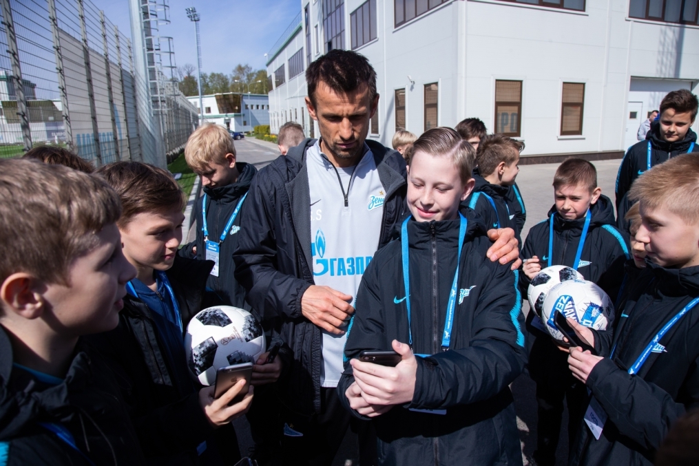 Воспитанники Академии в гостях у «Зенита»