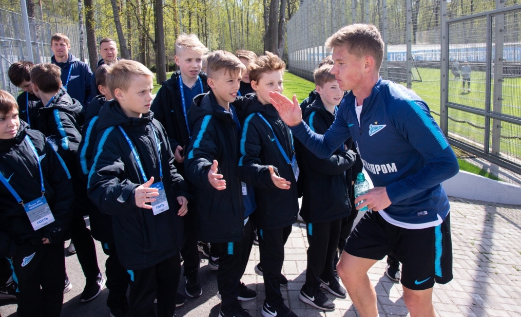 Воспитанники Академии в гостях у «Зенита»