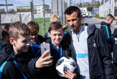 Воспитанники Академии в гостях у «Зенита»