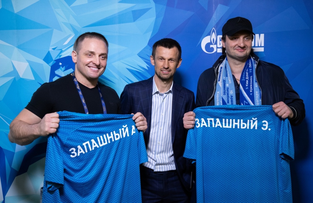 Братья Запашные встретились с Сергеем Семаком, главным тренером «Зенита»