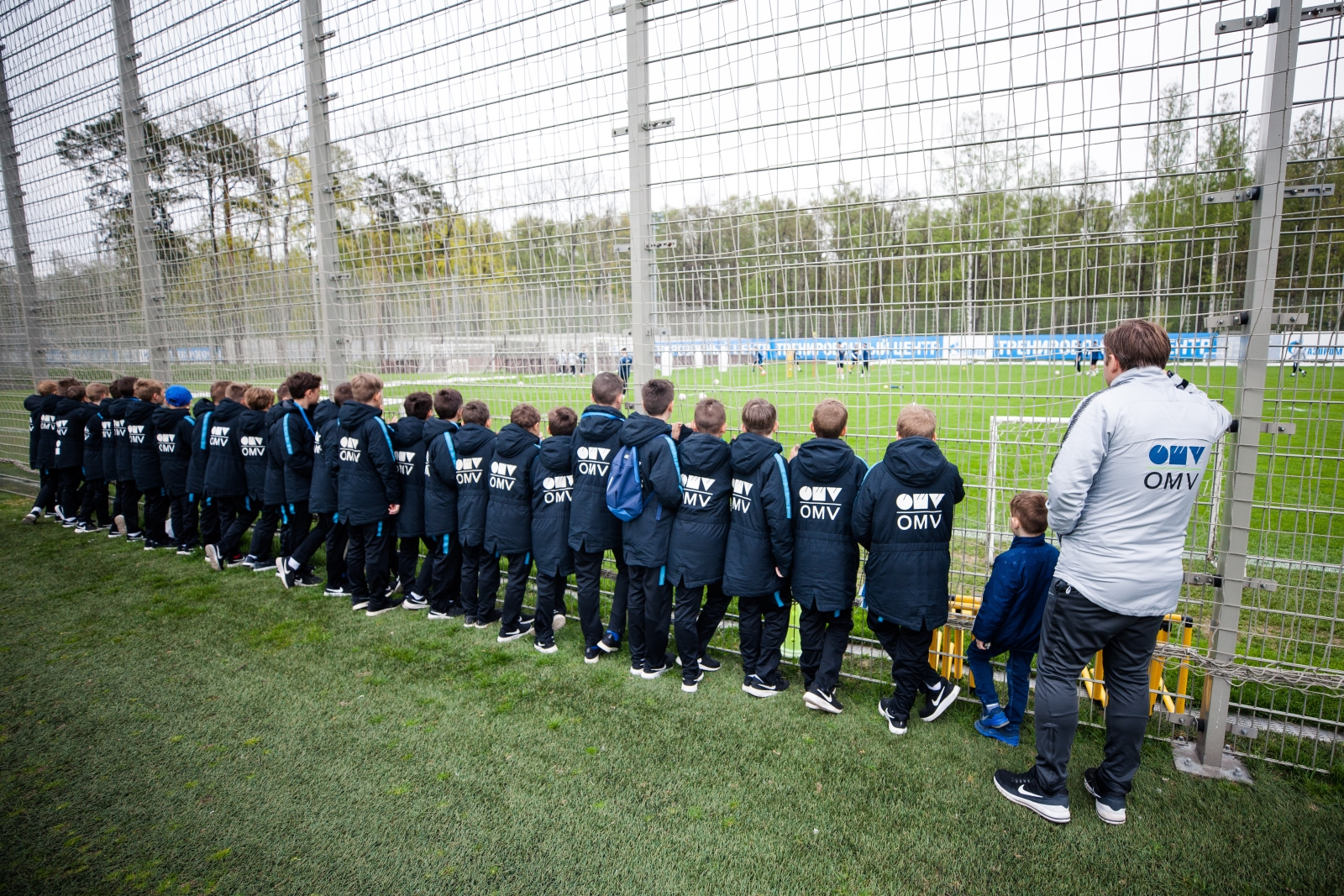 Команда Академии на тренировке ФК «Зенит»