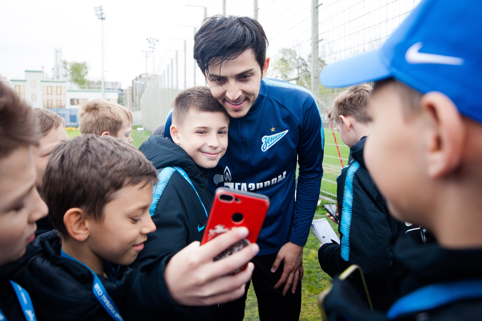 Команда Академии на тренировке ФК «Зенит»