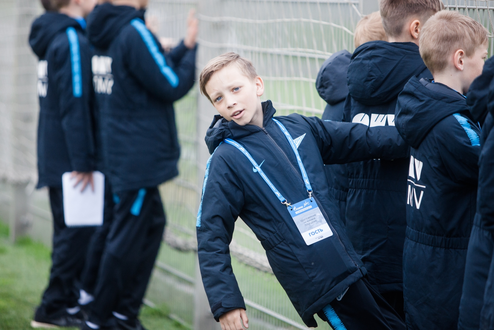 Команда Академии на тренировке ФК «Зенит»