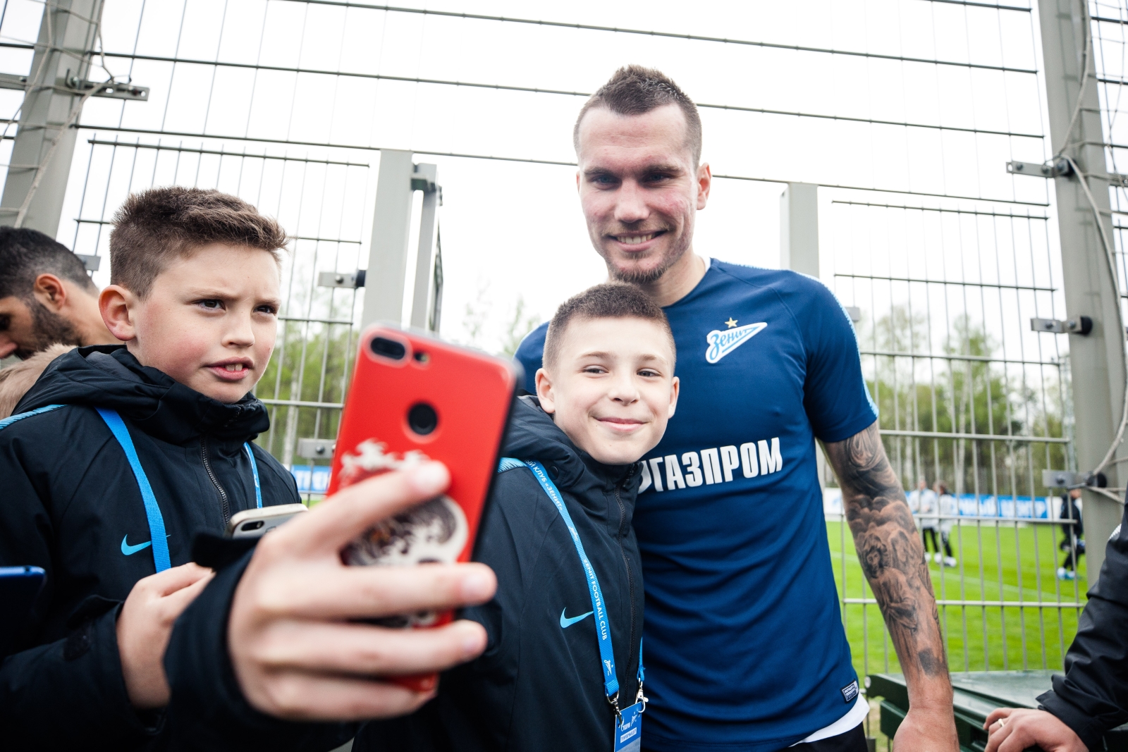 Команда Академии на тренировке ФК «Зенит»