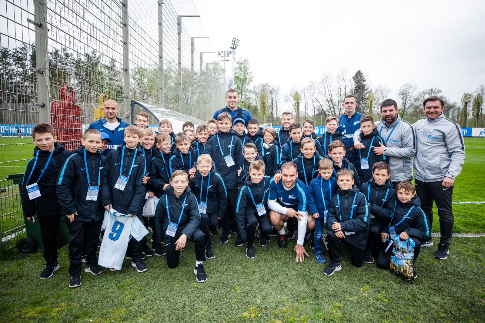 Команда Академии на тренировке ФК «Зенит»