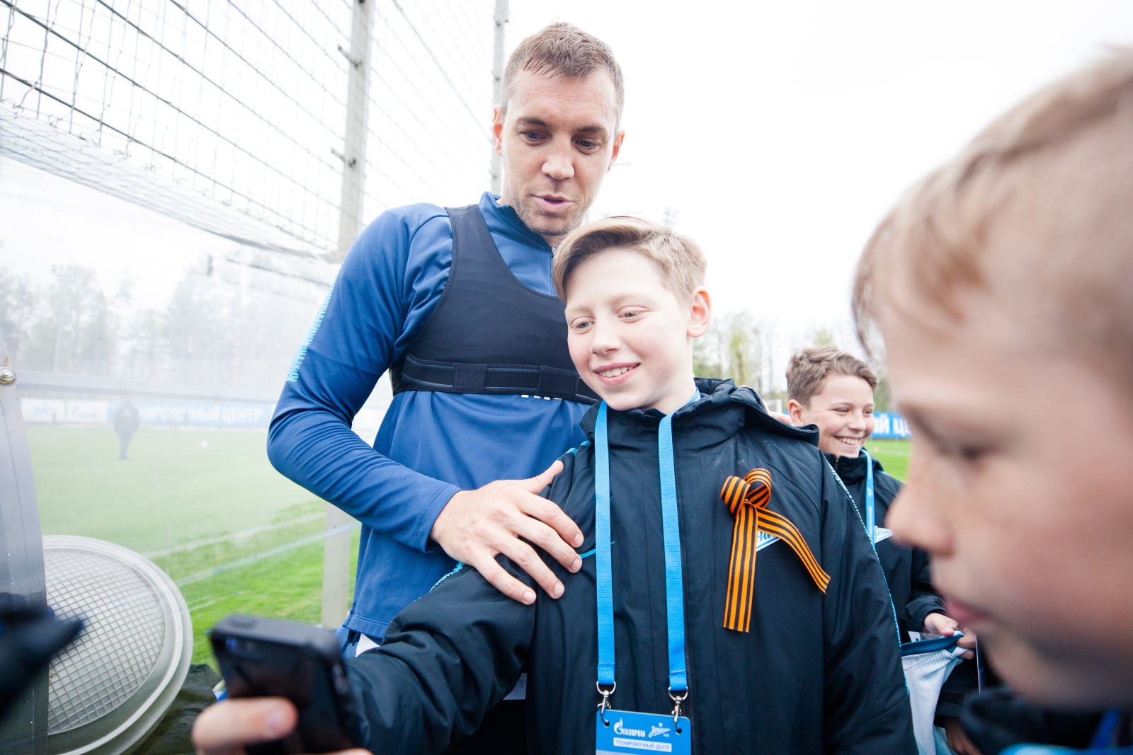 Команда Академии на тренировке ФК «Зенит»