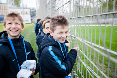 Команда Академии на тренировке ФК «Зенит»