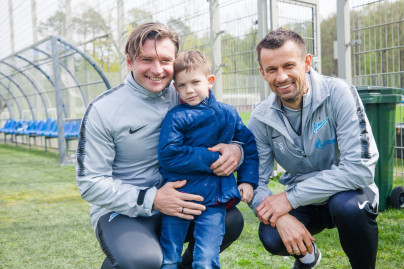 Команда Академии на тренировке ФК «Зенит»