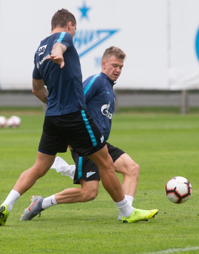 «Газпром»-тренировочные сборы: 14 июня