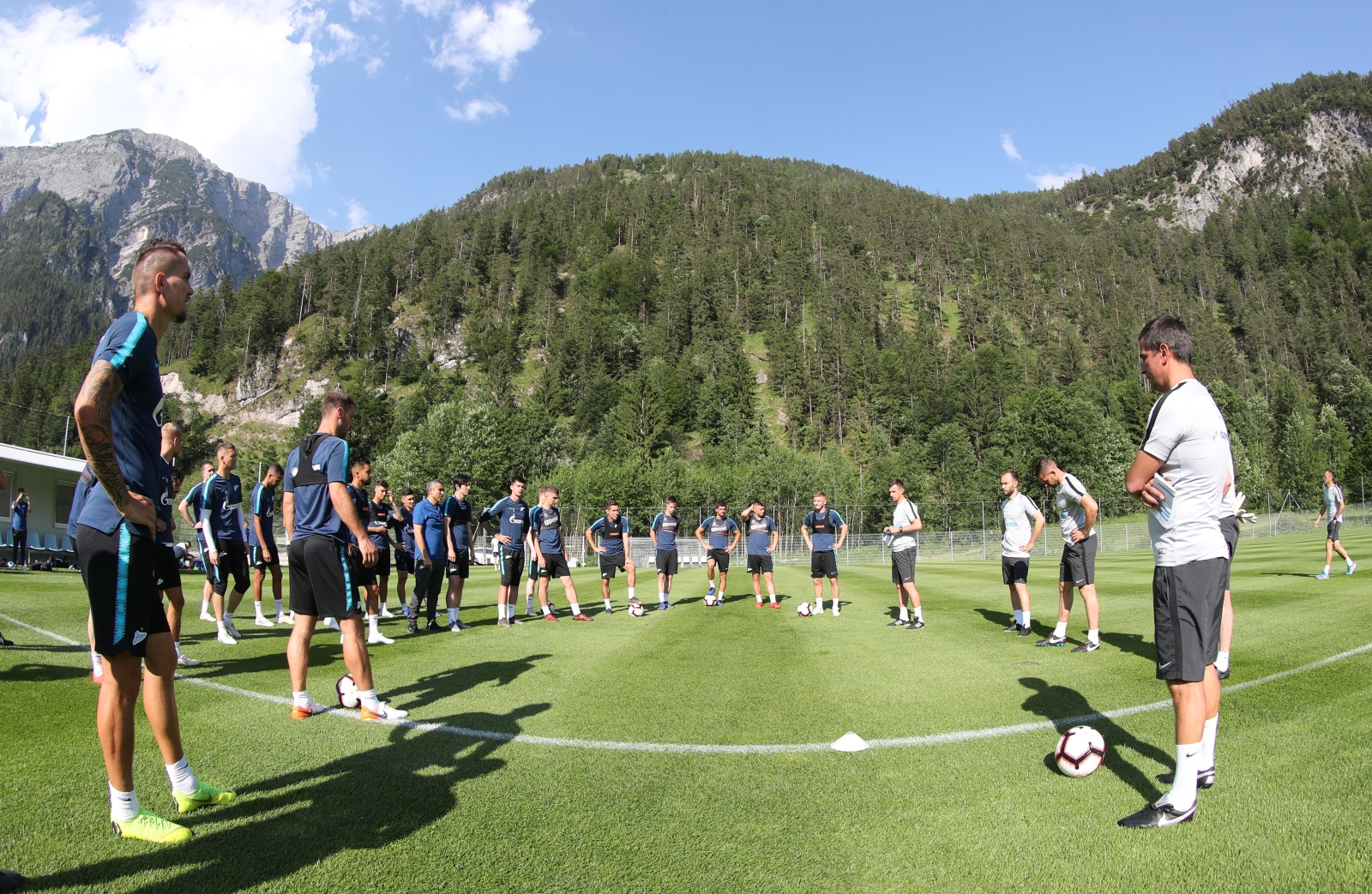 «Газпром»-тренировочные сборы в Австрии: 18 июня, вечерняя тренировка