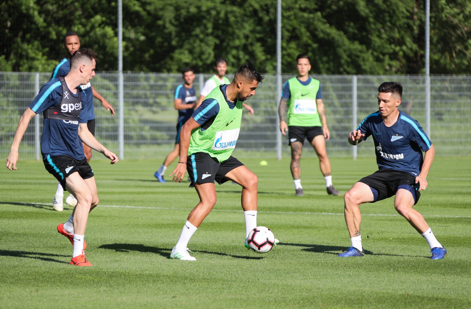 «Газпром»-тренировочные сборы в Австрии: 18 июня, вечерняя тренировка