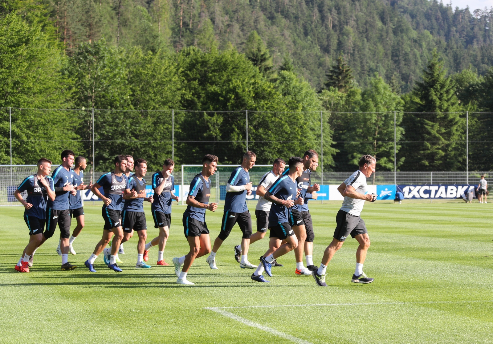 «Газпром»-тренировочные сборы в Австрии: 18 июня, вечерняя тренировка