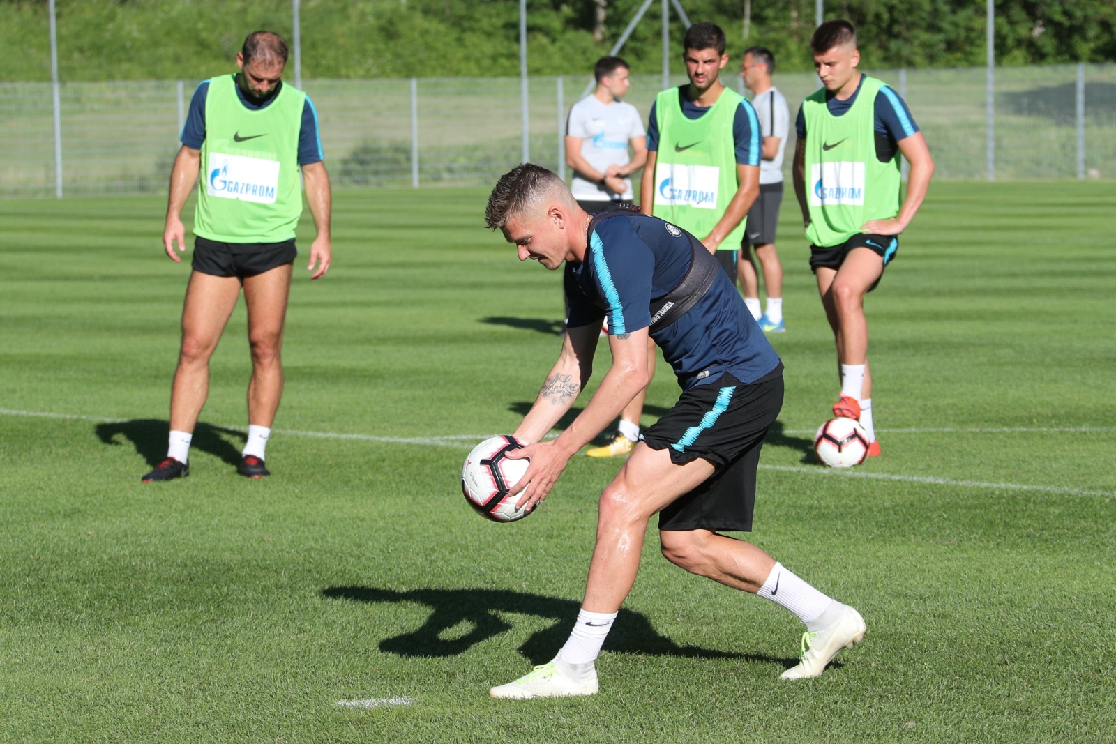 «Газпром»-тренировочные сборы в Австрии: 19 июня, вечерняя тренировка