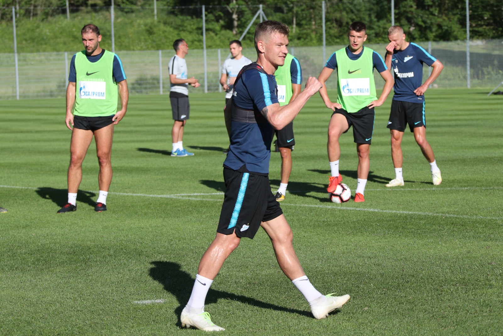«Газпром»-тренировочные сборы в Австрии: 19 июня, вечерняя тренировка