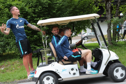 «Газпром»-тренировочные сборы в Австрии: 20 июня, вечерняя тренировка