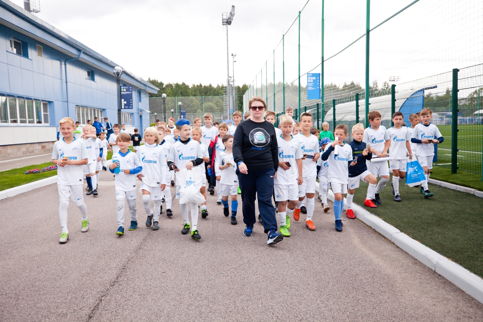 Лука Джорджевич посетил тренировку детей из летнего лагеря Академии