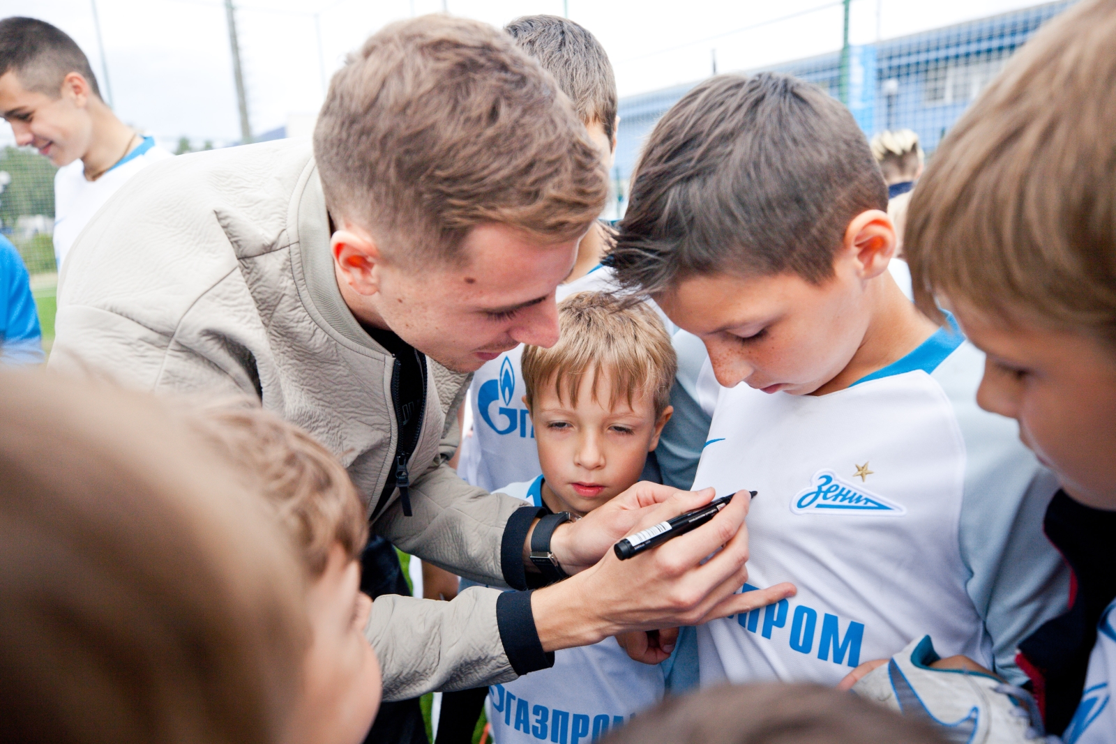 Лука Джорджевич посетил тренировку детей из летнего лагеря Академии