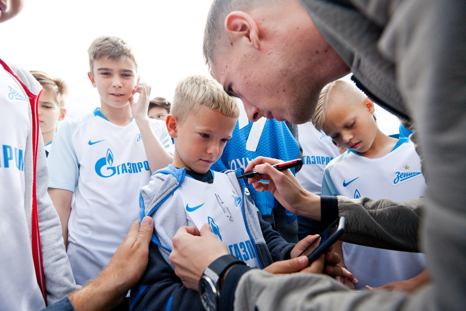 Лука Джорджевич посетил тренировку детей из летнего лагеря Академии